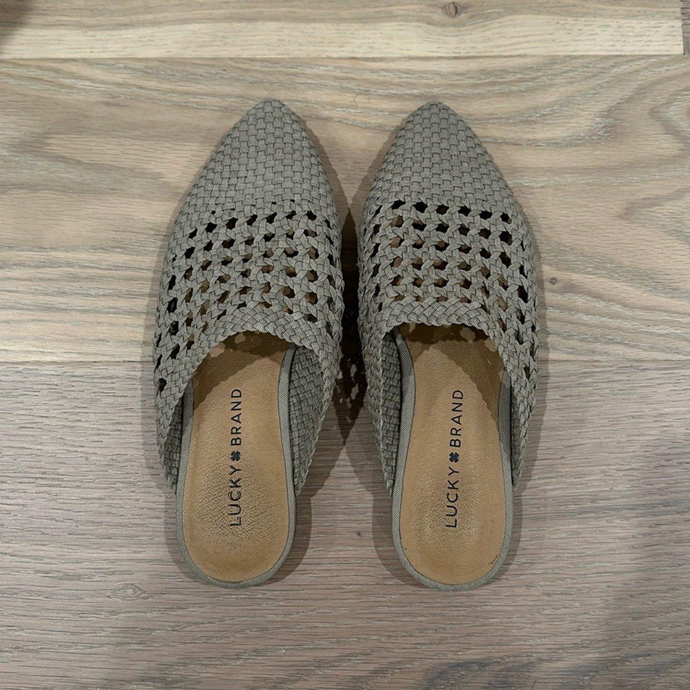 Lucky Brand crocheted flat mules - Picture 2 of 3